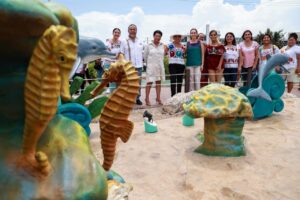 Inauguran pintoresco Malecón Caribe en Isla Mujeres 