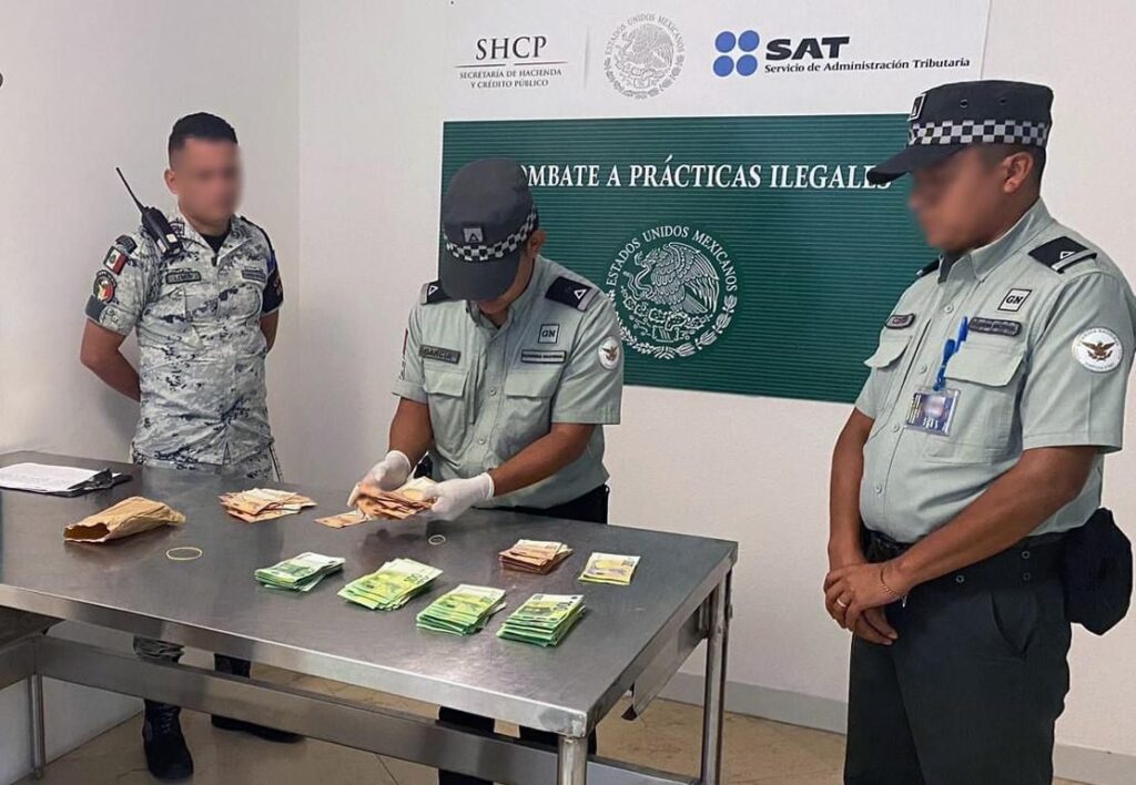 Cubano es detenido con 30 mil euros en aeropuerto de Cancún