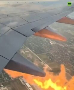 ¡Terror en el aire! Explota motor de avión que iba rumbó a Cancún