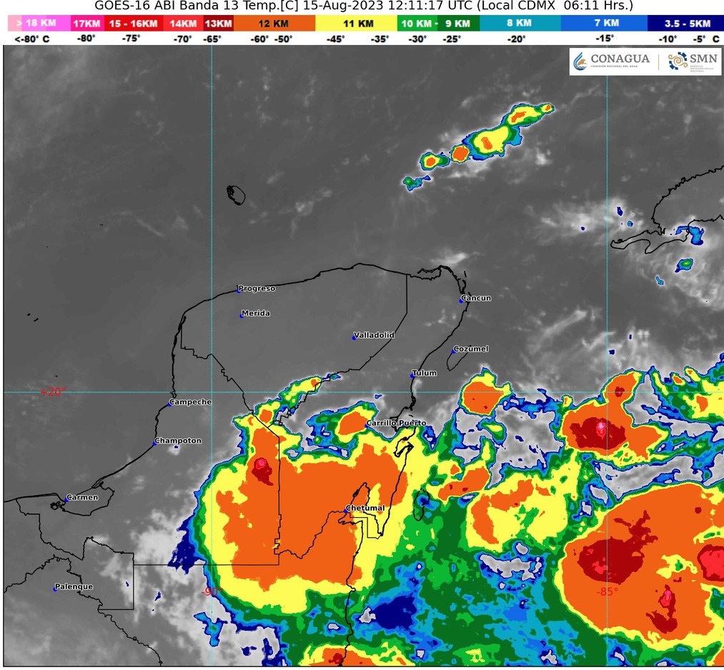 Clima para hoy en Cancún y Quintana Roo: Lluvias fuertes