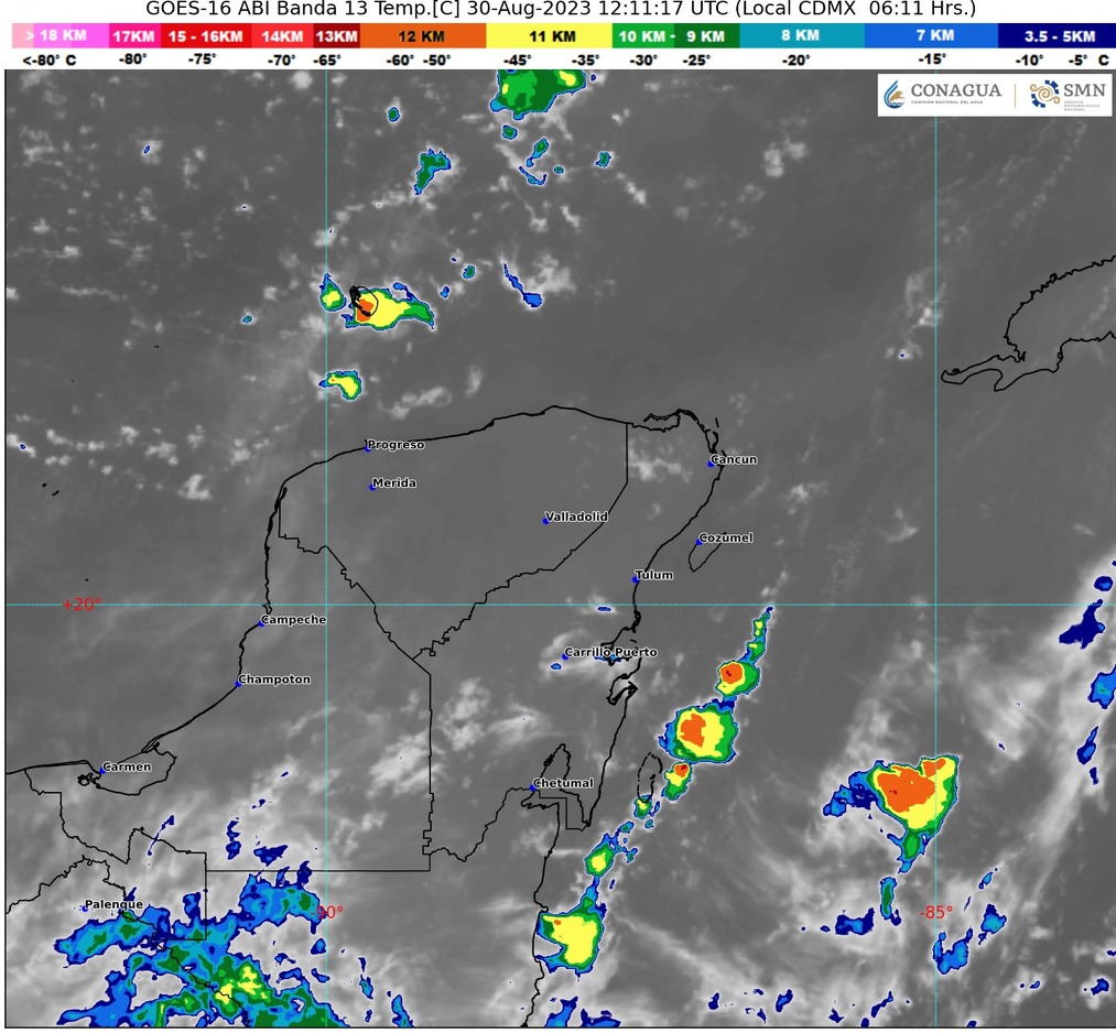 Clima para hoy en Cancún y Quintana Roo: Nublado con lluvias