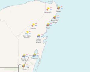 Clima para hoy en Cancún y Quintana Roo: Lluvias fuertes 