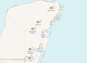 Clima para hoy en Cancún y Quintana Roo: Lluvias puntuales fuertes 