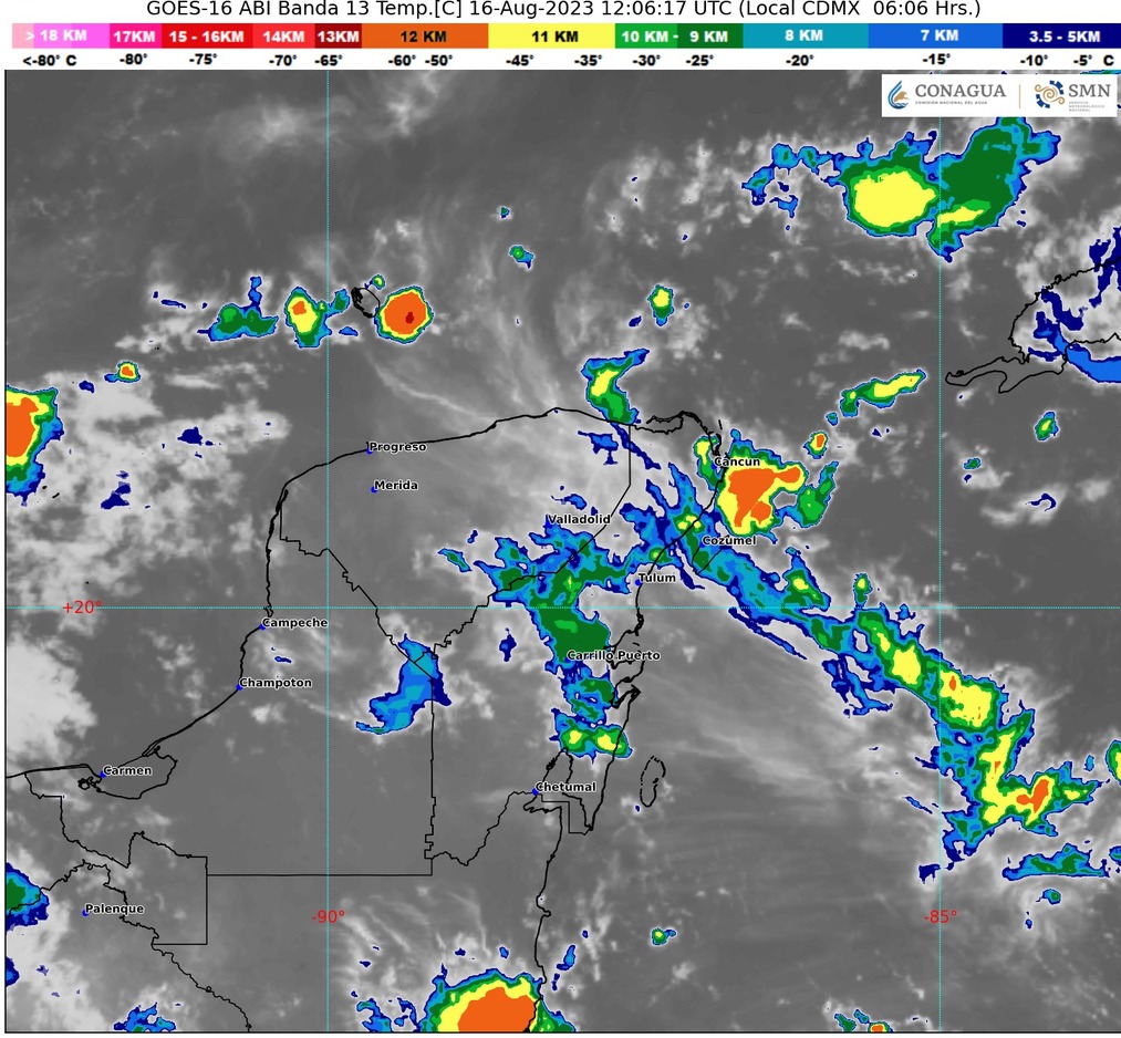 Clima para hoy en Cancún y Quintana Roo: Lluvias puntuales fuertes