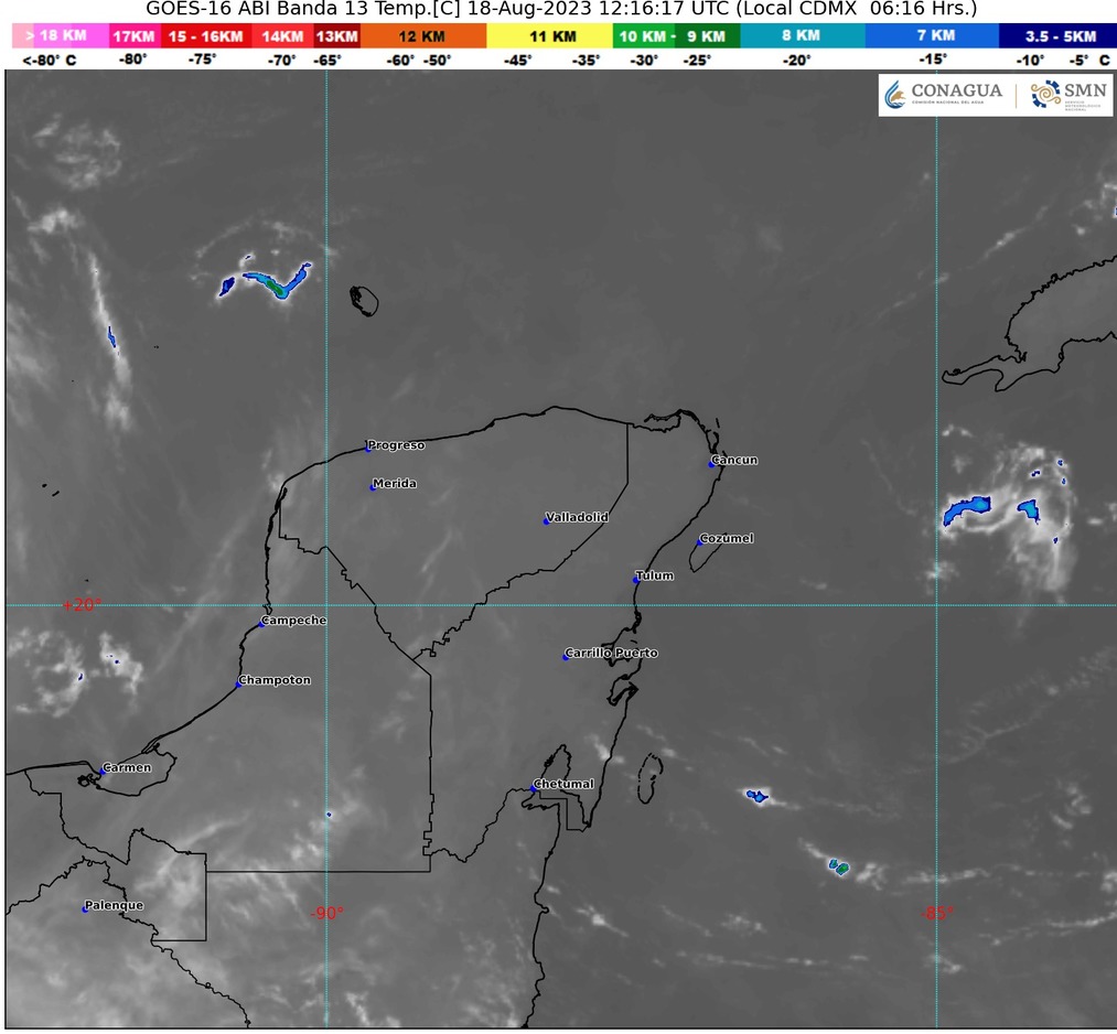 Clima para hoy en Cancún y Quintana Roo: Nublado con probabilidad de chubascos