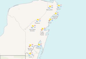 Clima para hoy en Cancún y Quintana Roo: Nublado con probables chubascos 