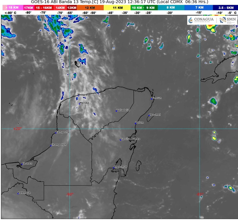 Clima para hoy en Cancún y Quintana Roo: Nublado con probables chubascos