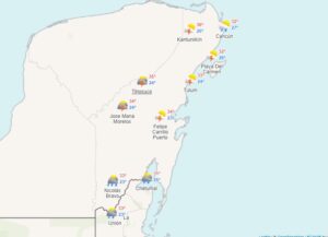 Clima para hoy en Cancún y Quintana Roo: Lluvias puntuales fuertes 