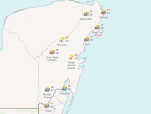 Clima para hoy en Cancún y Quintana Roo: Lluvias puntuales fuertes