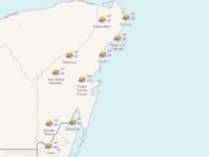 Clima para hoy en Cancún y Quintana Roo: Fuertes lluvias 