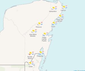 Clima para hoy en Cancún y Quintana Roo: Se esperan chubascos 