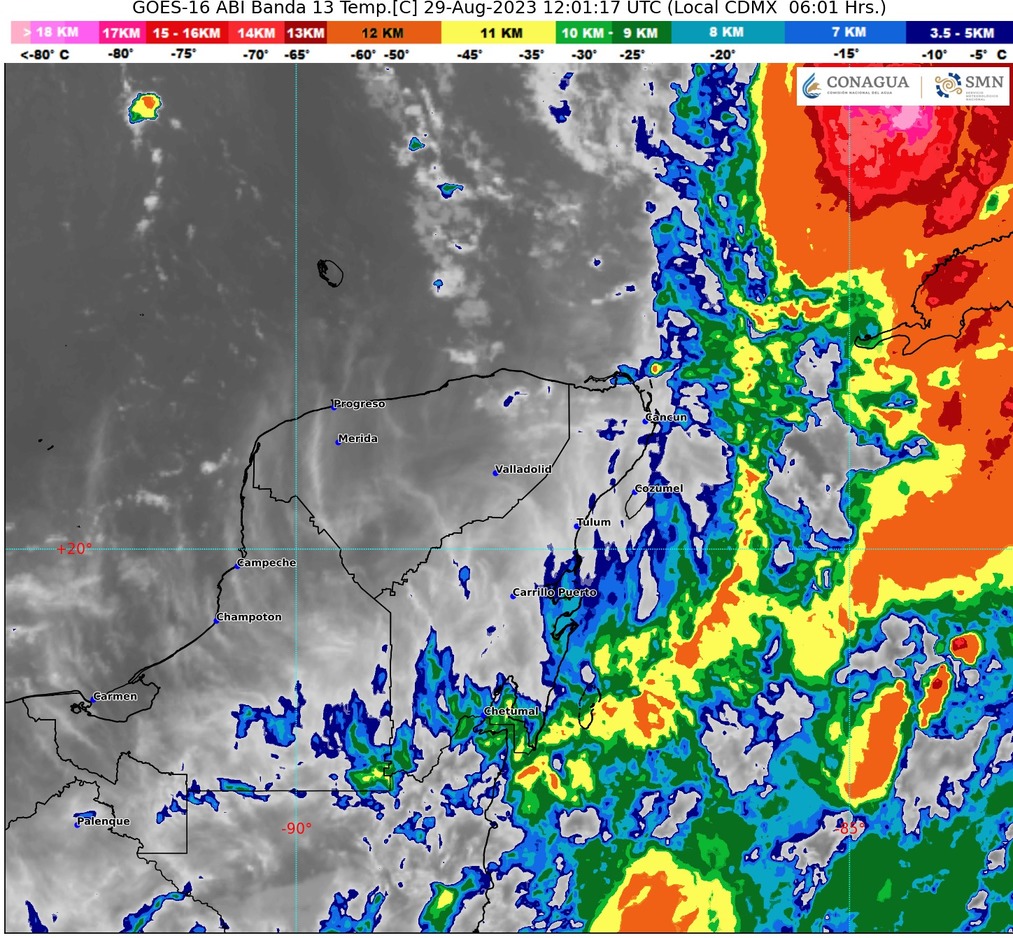 Clima para hoy en Cancún y Quintana Roo: Lluvias por huracán Idalia