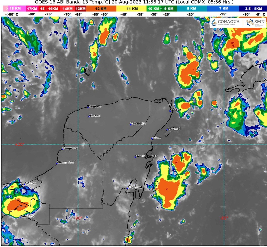 Clima para hoy en Cancún y Quintana Roo: Lluvias fuertes por baja presión