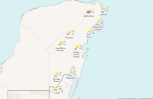 Clima para hoy en Cancún y Quintana Roo: Intervalos de chubascos con lluvias puntuales fuertes