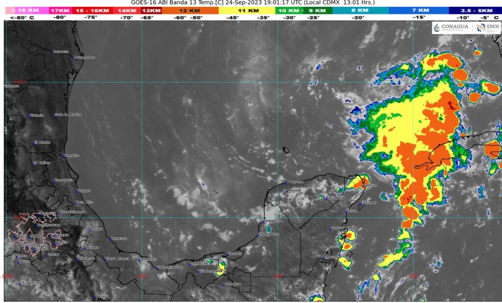 Clima para hoy en Cancún y Quintana Roo: Nublado con chubascos