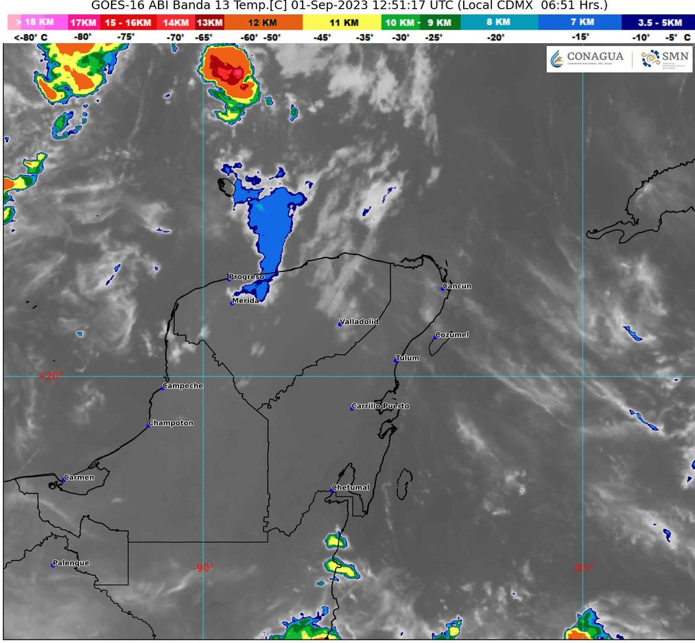 Clima para hoy en Cancún y Quintana Roo: Nublado con intervalos de chubascos