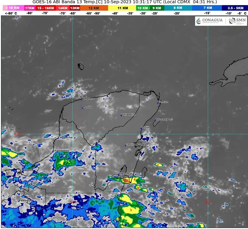 Clima para hoy en Cancún y Quintana Roo caluroso, nublado y posibles chubascos