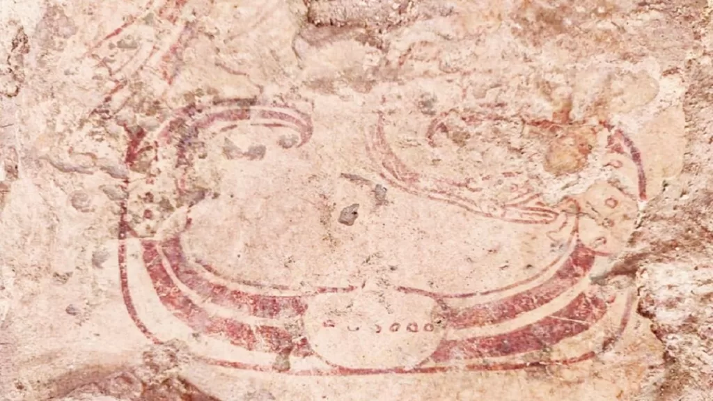 Pintura inédita maya en Acrópolis de Ek’ Balam es encontrada