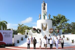 ¡Llegó septiembre! Inician Fiestas Patrias 2023 en Quintana Roo con izamiento de bandera