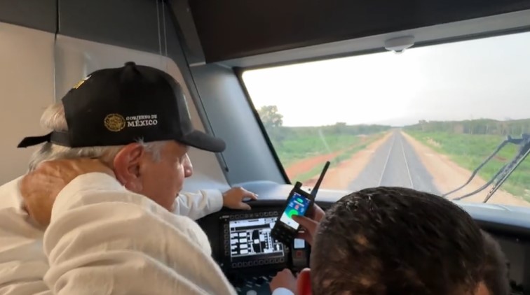 Tren Maya: Así fue el recorrido de AMLO de Campeche a Cancún (VIDEO)