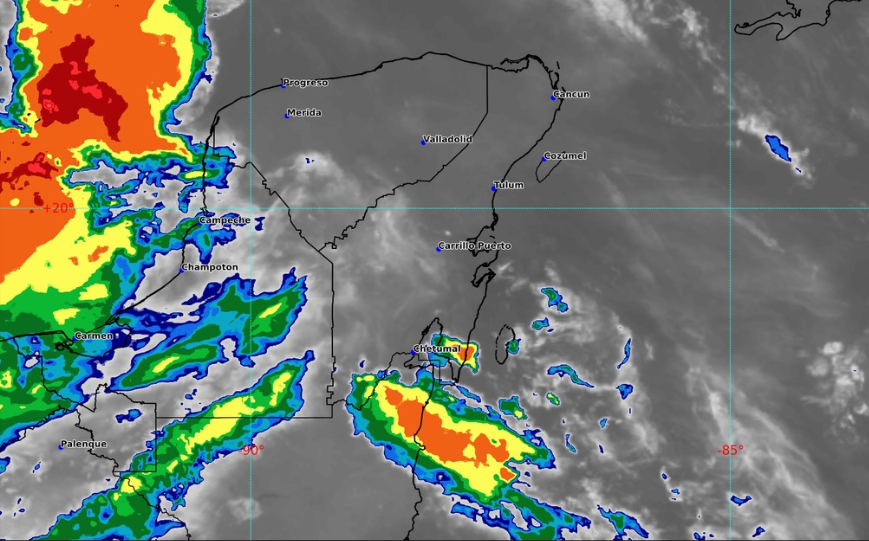 Clima para hoy en Cancún y Quintana Roo: Nublado con intervalos de chubascos