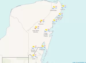 Clima para hoy en Cancún y Quintana Roo: Cielo nublado y caluroso