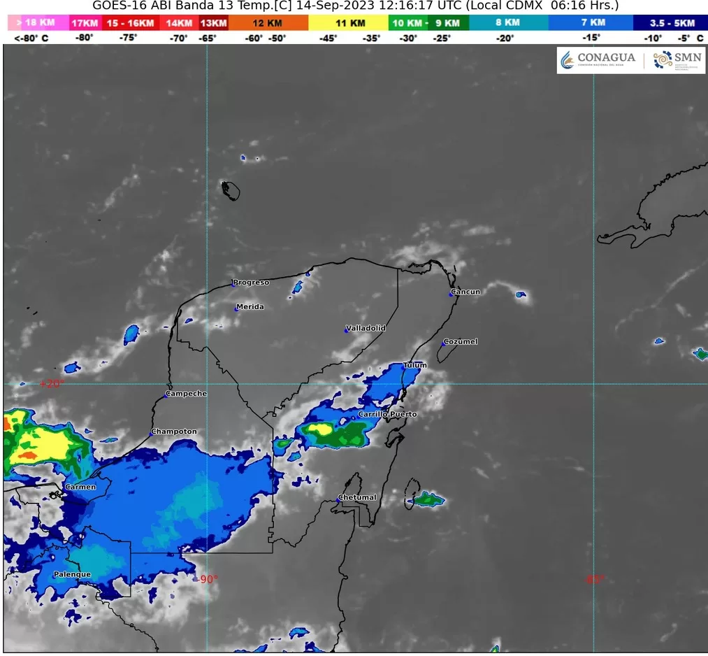 Clima para hoy en Cancún y Quintana Roo: Nublado con chubascos