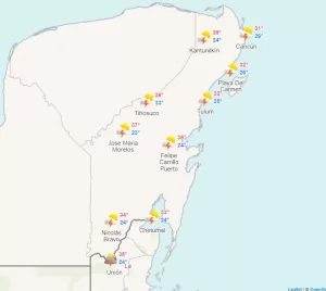 Clima para hoy en Cancún y Quintana Roo: Lluvias puntuales intensas