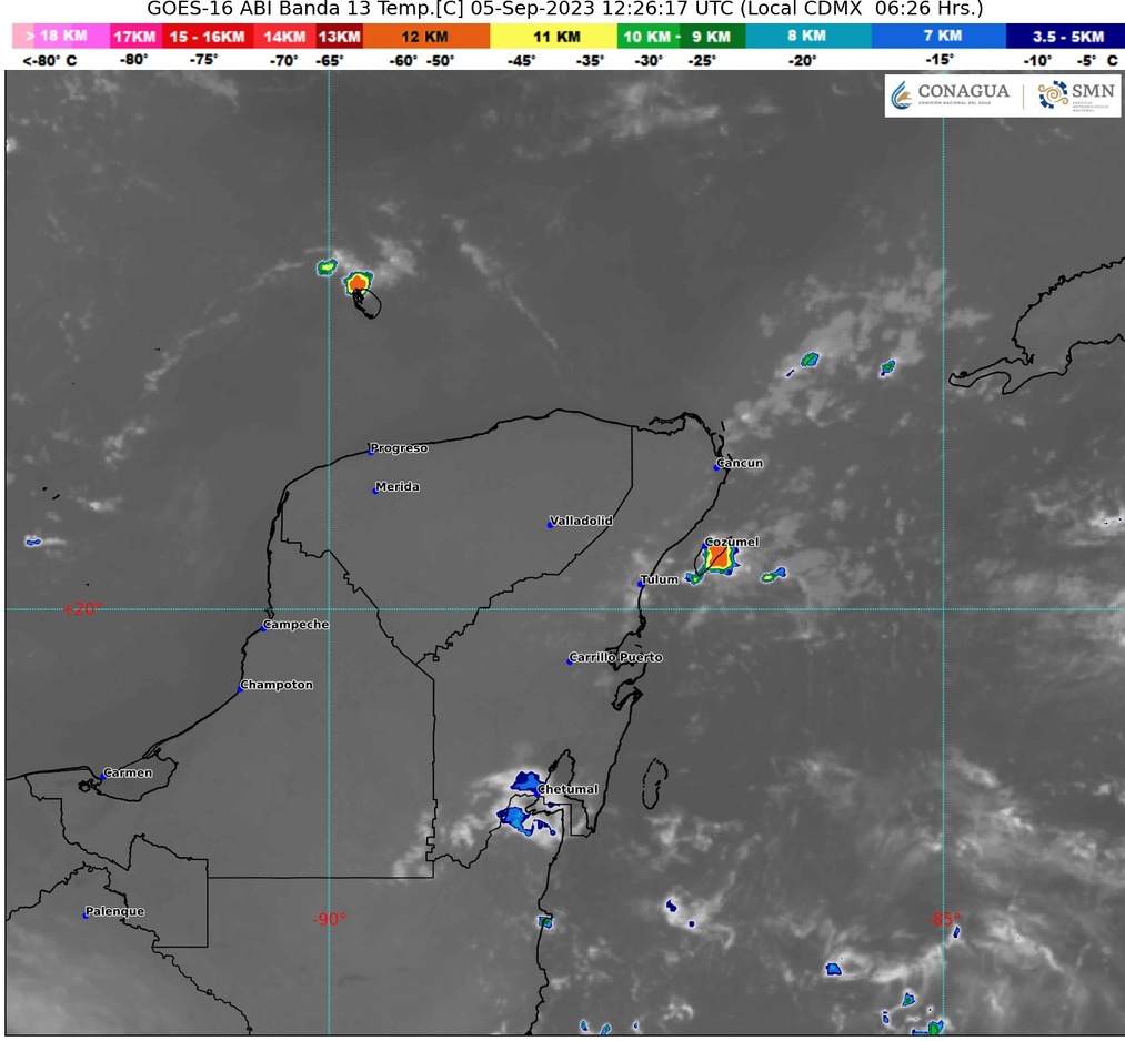 Clima para hoy en Cancún y Quintana Roo: Ambiente caluroso con cielo nublado