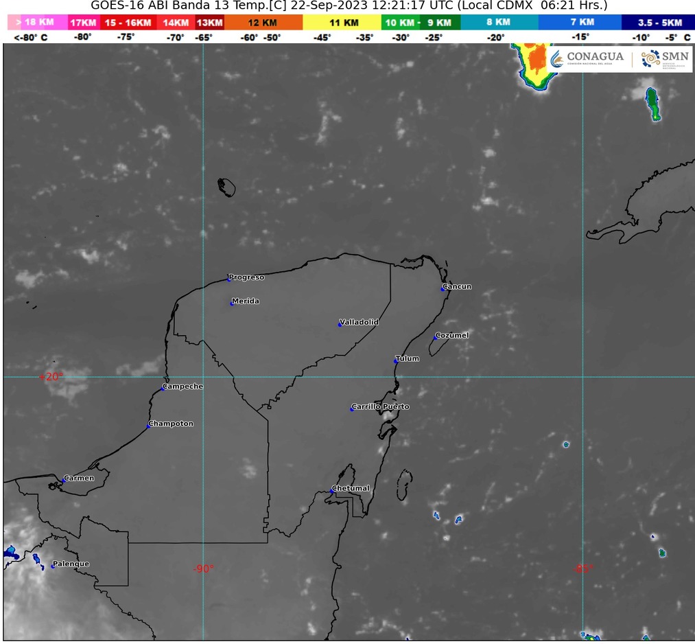 Clima para hoy en Cancún y Quintana Roo: Nublado con chubascos