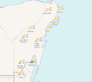 Clima para hoy en Cancún y Quintana Roo: Intervalos de chubascos 