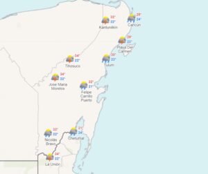 Clima para hoy en Cancún y Quintana Roo: Lluvias puntuales muy fuertes
