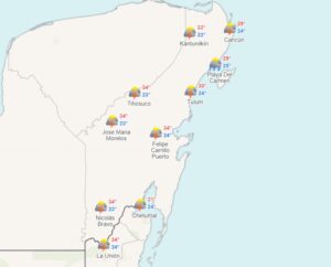 Clima para hoy en Cancún y Quintana Roo: Lluvias fuertes con descargas eléctricas