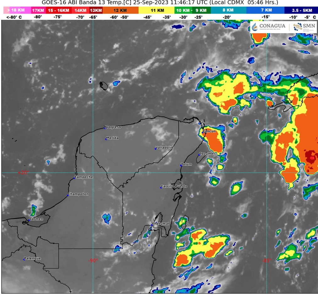 Clima para hoy en Cancún y Quintana Roo: Lluvias puntuales fuertes