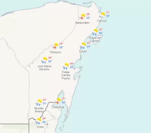 Clima para hoy en Cancún y Quintana Roo: Ambiente caluroso 