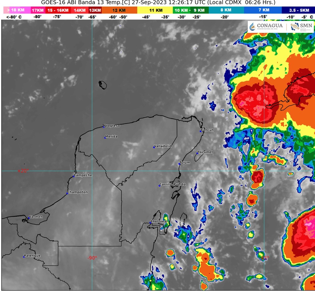 Clima para hoy en Cancún y Quintana Roo: Lluvias muy fuertes