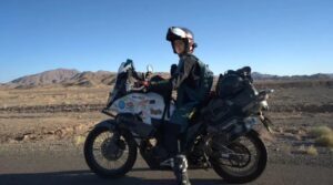 Bridget McCutchen quiere recorrer todo el mundo en moto y romper un record