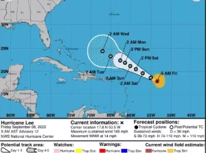 Huracán Lee ya es categoría 5