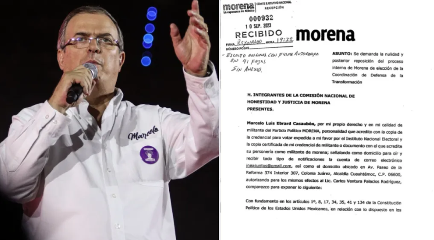 Marcelo Ebrard impugna proceso interno de Morena: pide anular y reponer encuesta