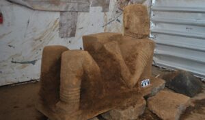 El INAH descubre un Chac Mool prehispánico en Pátzcuaro, Michoacán