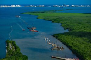 Puente Nichupté de Cancún lleva 28% de avance: así se ve (FOTOS)