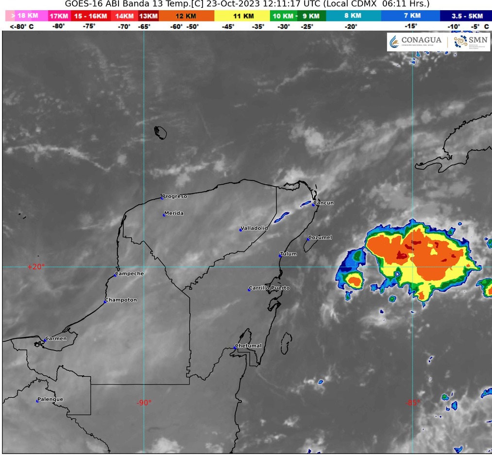 Clima para hoy en Cancún y Quintana Roo: Lluvias puntuales fuertes