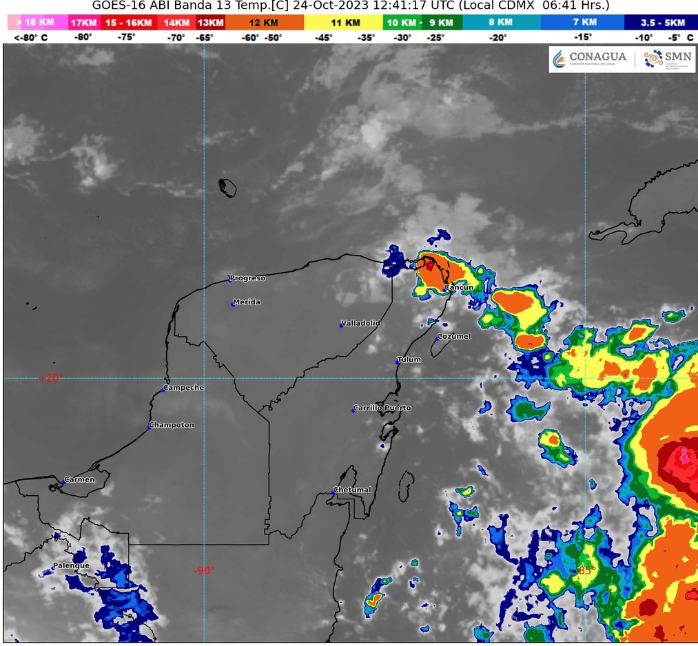 Clima para hoy en Cancún y Quintana Roo: Lluvias puntuales fuertes