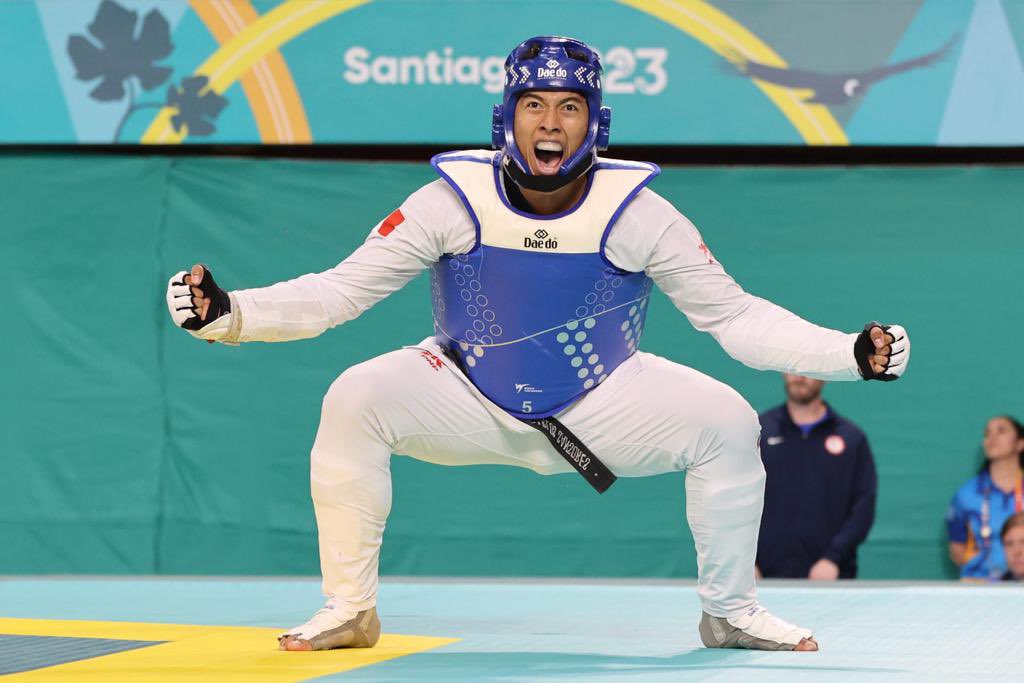 Carlos Sansores de Quintana Roo gana Oro en Taekwondo en los Juegos Panamericanos 2023