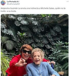 Alejandra Guzman habria mandado mensaje a Michelle Salas por no invitarla a su boda