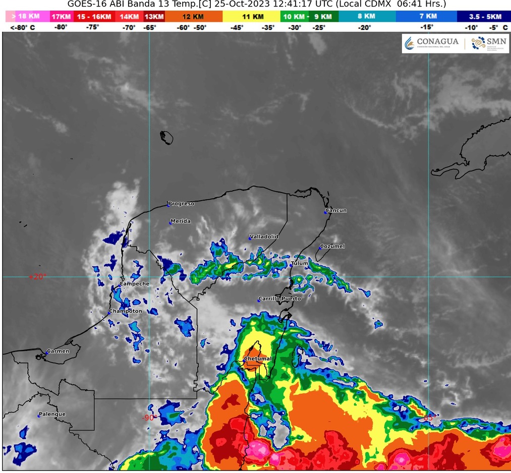 Clima para hoy en Cancún y Quintana Roo: Lluvias puntuales fuertes