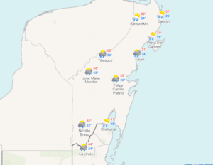 Clima para hoy en Cancún y Quintana Roo: Probabilidad de chubascos 