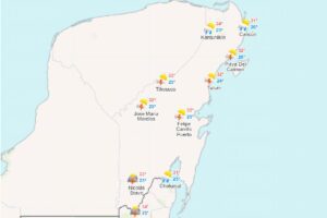 Clima para hoy en Cancun y Quintana Roo Caluroso y medio nublado 1