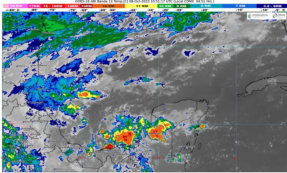 Clima para hoy en Cancún y Quintana Roo Caluroso y medio nublado