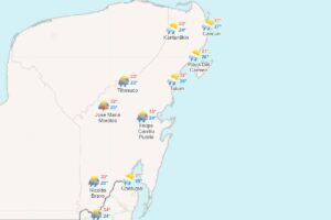 Clima para hoy en Cancun y Quintana Roo nublado con posibles lluvias fuertes 1